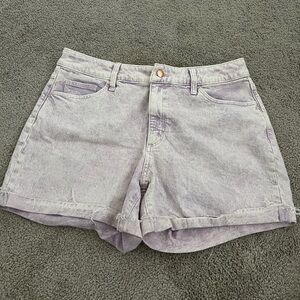 Universal Threads Light Purple Acid Wash Vintage MIDI Shorts